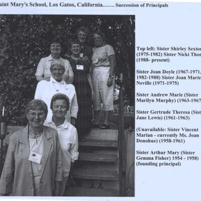Saint Marys School, Los Gatos, Principals