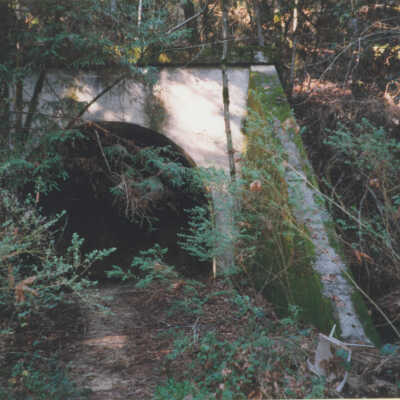 Route of S.P.C. and S.P. Railroads: A view of the north portal of the Clems Tunnel