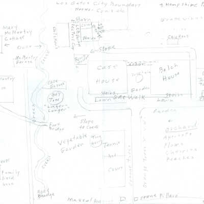 Balch and Case compound - hand-drawn map