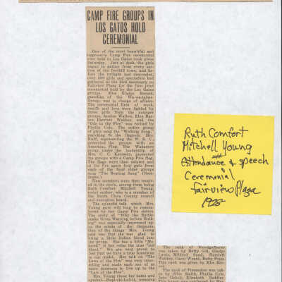1928 Campfire Girls Scrapbook Page 17