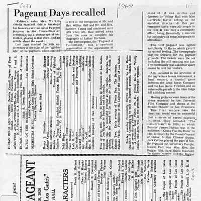 1926 (document) La Senora de Los Gatos program