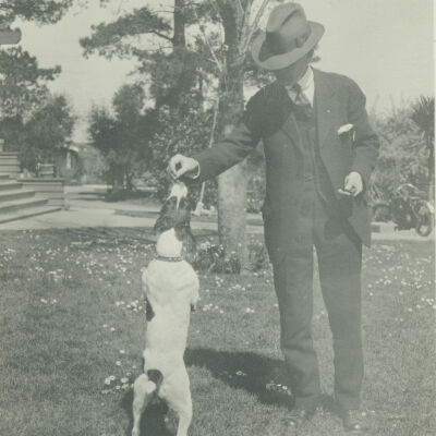 A man and his dog