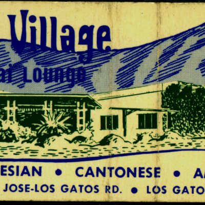 Waikiki Village match book cover