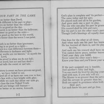 1930 Holy City Booklet pages 1, 2
