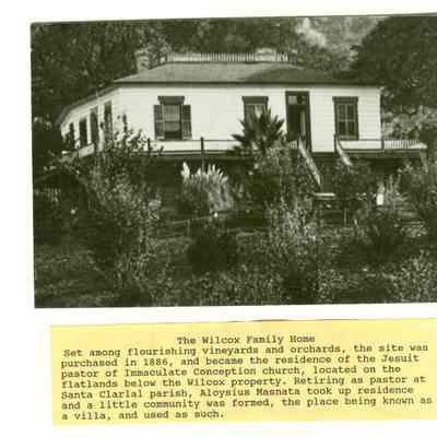 Wilcox family home
