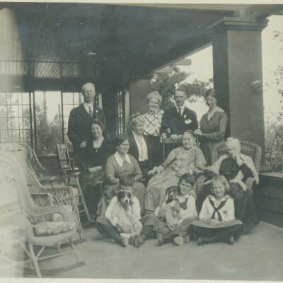 Gathering on the porch