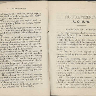 1882 A.O.U.W. Constitution pages 40, 41