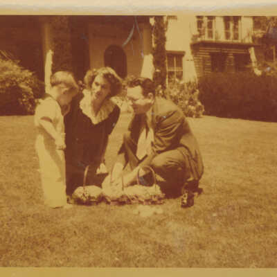 Farwell, Lyndon and Louise with son