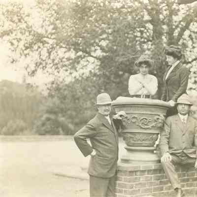 Tevis, Dr. Harry L. and group at Estate