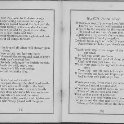1930 Holy City Booklet pages 5, 6
