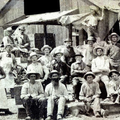 1887 Crandall & Rice Fruit Dryer Group Close-up