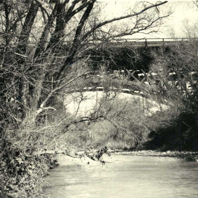 1882 Wooden Bridge view from creek