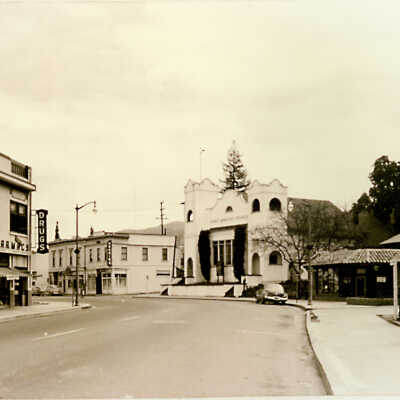 1950 View of buildings on East Main Street