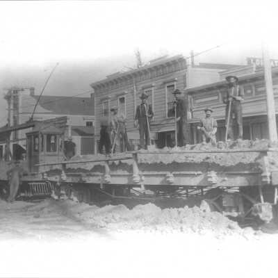 1910 Peninsular Electric gravel train