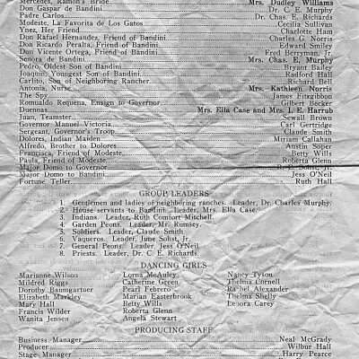 1925(document-page 2) La Favorita de Los Gatos program