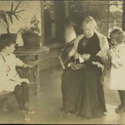 Grandmother and grandchildren