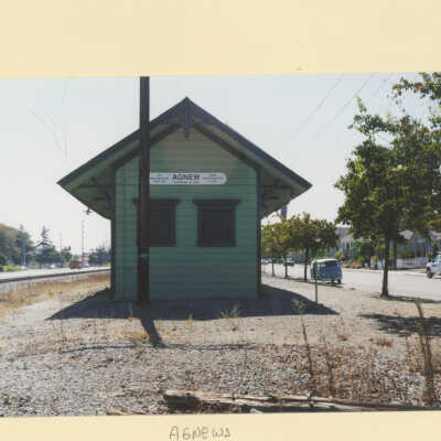 The Agnew Train Depot: Front View