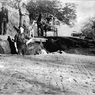 1906 Earthquake damage near Burrell