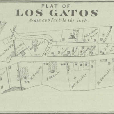 1876 Plat of Los Gatos