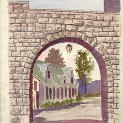 Arched entrance