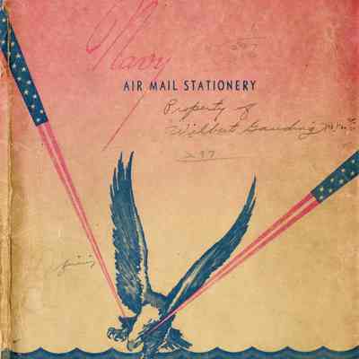 Navy Air Mail Stationery kit with Aloha Hawaii postcard