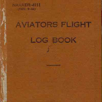 Aviators Flight Log Book of Gerald Hennesy (1950-1958)