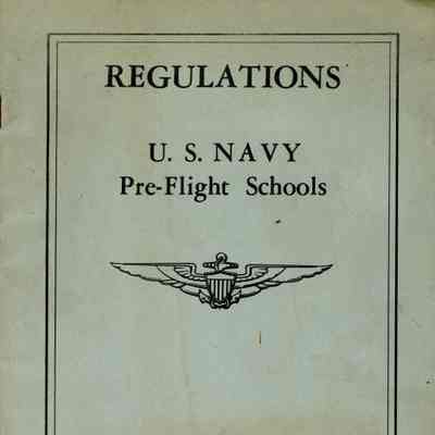 "Regulations U.S. Navy Pre-Flight Schools" Booklet