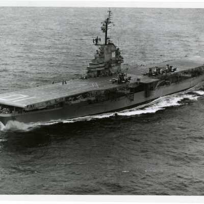 USS Yorktown (CVA-10) at Sea
