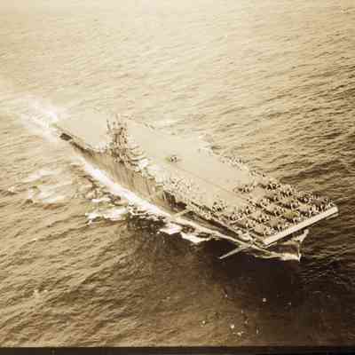 USS Yorktown (CV-10) Recovering Aircraft