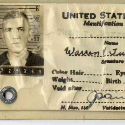 Identification Card of Warren Tucker