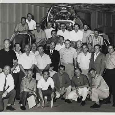 ABC News Crew Posing With Apollo 8