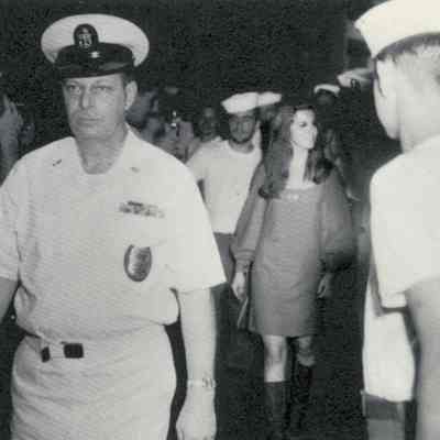 Ann-Margret is Welcomed Aboard the USS Yorktown (CVS-10)