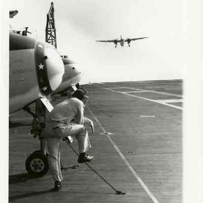 Landing Operations Aboard the USS Yorktown (CVS-10)