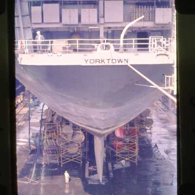 The USS Yorktown's (CVS-10) Fantail While in Drydock
