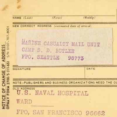Notice of Change of Address for James Pueschel