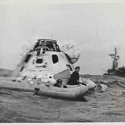 The USS Yorktown (CVS-10) Works to Recover Apollo 8