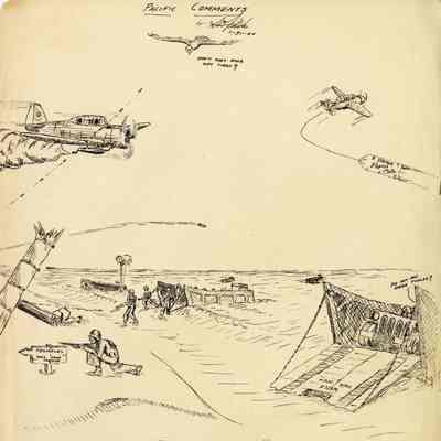 Fitch's interpretation of marines making landfall.