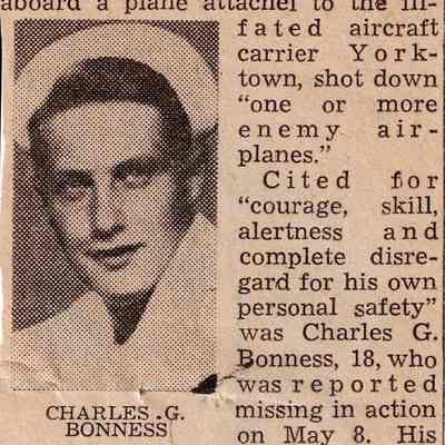"Missing Cleveland Youth Given Cross; Once on Yorktown"