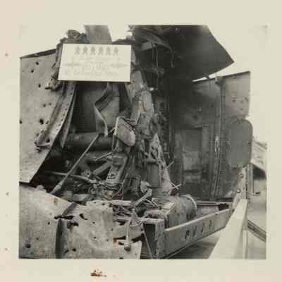 A close-up view of gun mount 53.