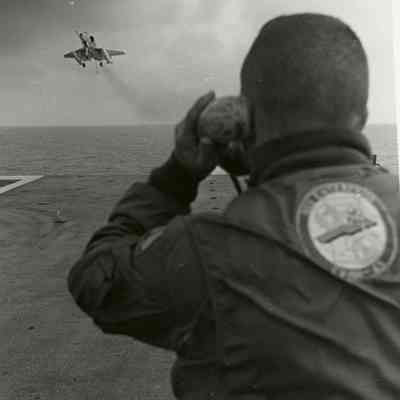 A-4 Skyhawk Landing on The USS Yorktown (CVS-10)