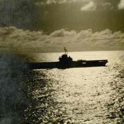 The USS Yorktown (CVA-10) at Sea.