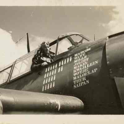 Joseph Kristufek in his Avenger