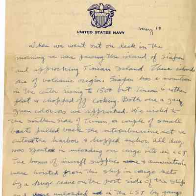 Gerald Hennesy Letter to his Mother Dated May 10, 1945
