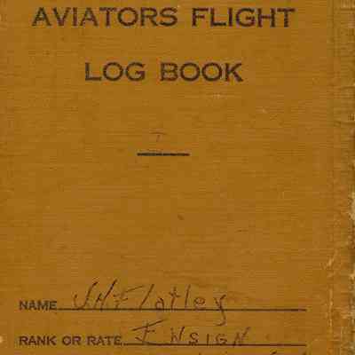 Aviators Flight Log Book (1929-1932) of James H. Flatley, Jr.