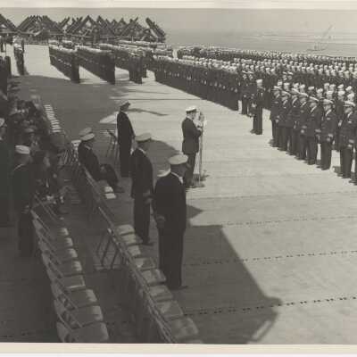 View of the Flight Deck as Captain Nation is Relieved of Command