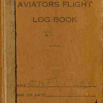 Aviators Flight Log Book (1942-1948) of James H. Flatley, Jr.