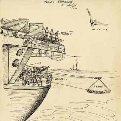 Downed Japanese pilots who were picked up by Navy destroyers would eventually be transferred to aircraft carriers like the USS Yorktown.