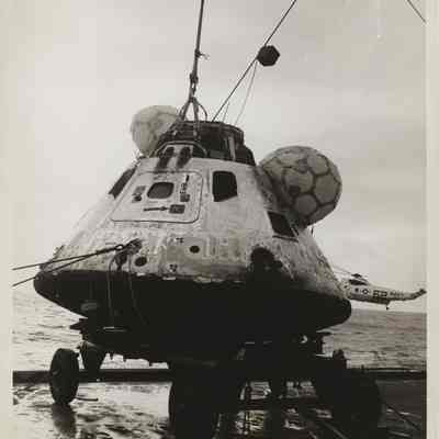 The Apollo 8 Capsule Comes Aboard
