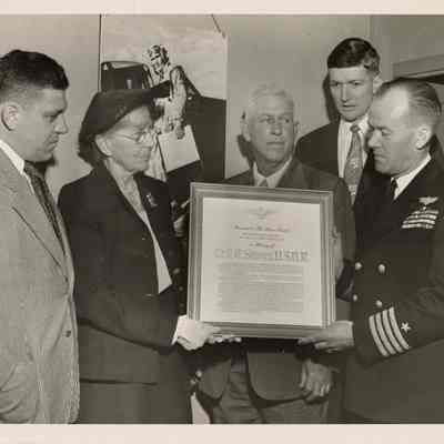The USS Yorktown Association Honors the Parents of Elisha "Smokey" Stover.