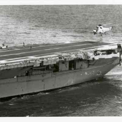 Helicopter Landing on The USS Yorktown (CVS-10)
